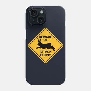 Beware of Attack Bunny Phone Case