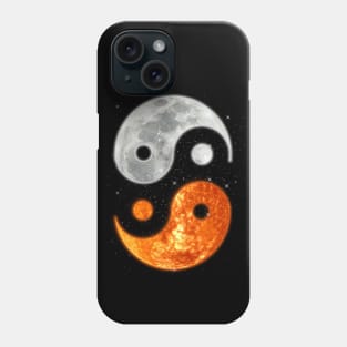 yin yang moon sun Phone Case