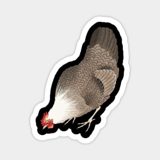 Awesome Chicken Hen Vintage Japanese Style Magnet