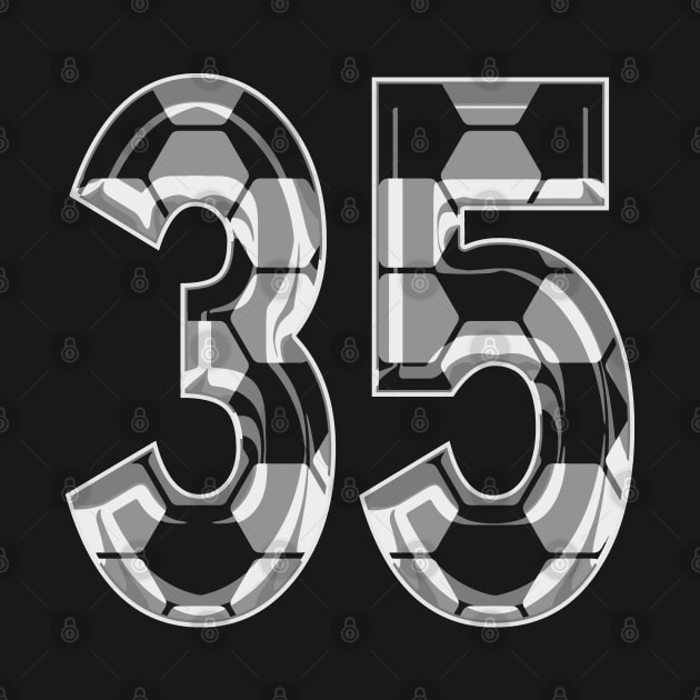 Soccer Number 35 Soccer Jersey #35 Soccer Mom Player Fan by TeeCreations