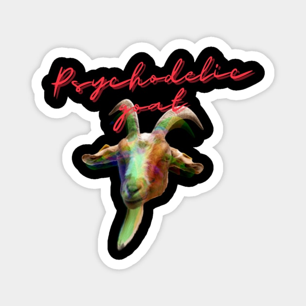 Psychodelic goat Magnet by Psychodelic Goat