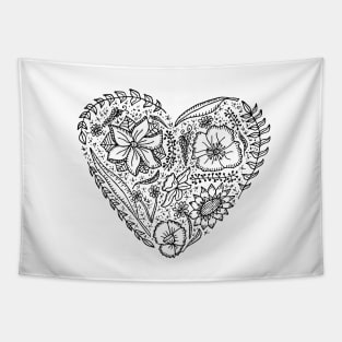 Flower heart Tapestry