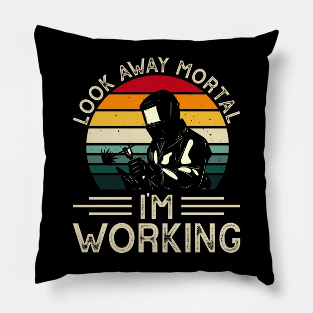 Look Away Mortal I'm Working T Shirt For Women Men Pillow by Xamgi