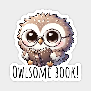Owlsome book Magnet