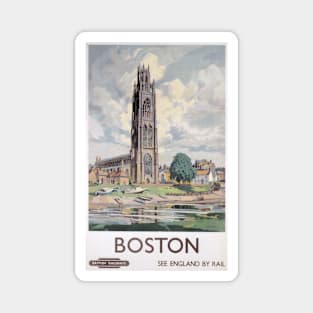 Boston, Lincolnshire - Vintage Railway Travel Poster - 1948-1965 Magnet