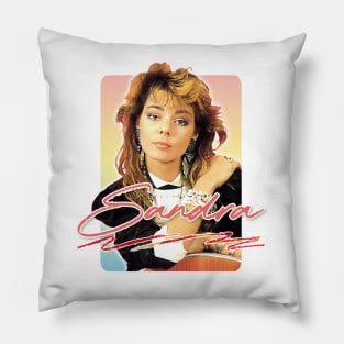 Sandra Cretu // 80s Retro Fan Art Design Pillow