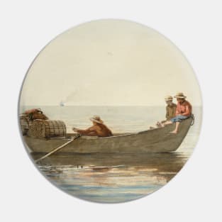 Three Boys in a Dory with Lobster Pots by Winslow Homer Pin