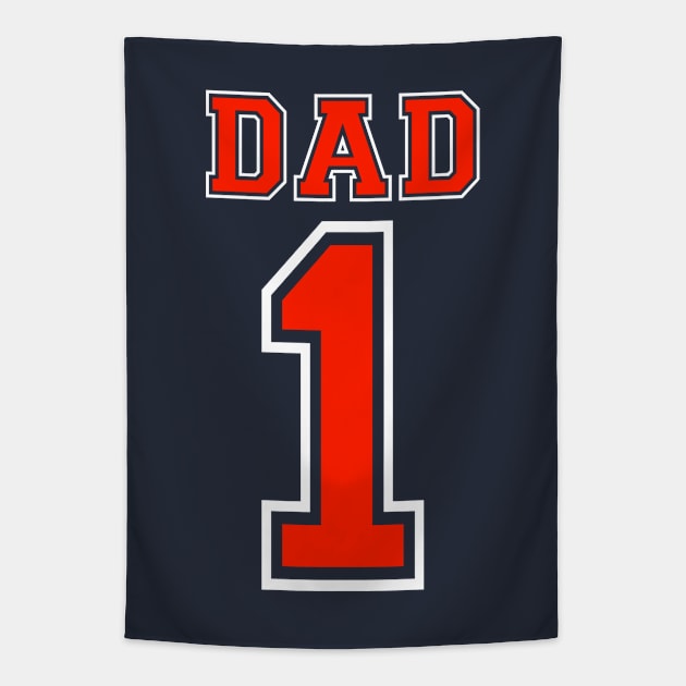 Number 1 Dad Tapestry by Rebus28