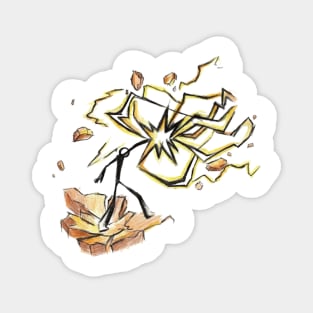 Lightning punch Magnet