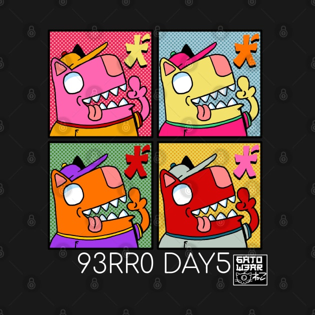 93RR0 DAY5 (White Letter Variant) by 6AT0W3AR