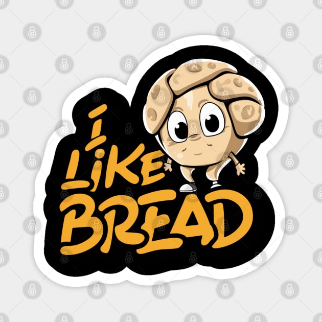 Funny Sourdough Bread Baking Minimalist Bakery Magnet by woormle