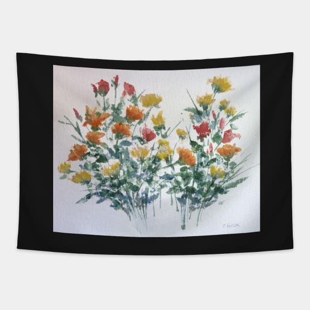 Spring Bouquet Tapestry by Judy Geller