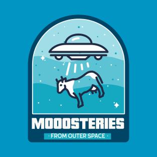 Alien abducting moo cow mysteries from outer space T-Shirt