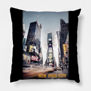 New York City - Times Square - Urban Life Photograph Pillow