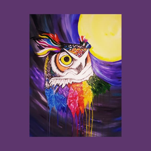 Rainbow Owl 2 by Oregon333