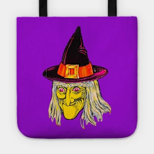 Vintage Witch Decoration Tote