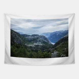 Fjord landscape Tapestry