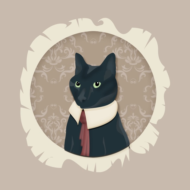 Classy Cat Portrait by DearTreehouse