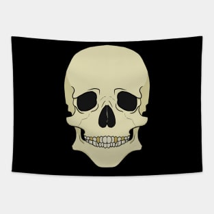 Gold tooth skull Tapestry