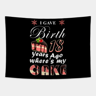 I gave birth 18 years ago, where is my cake? Tapestry