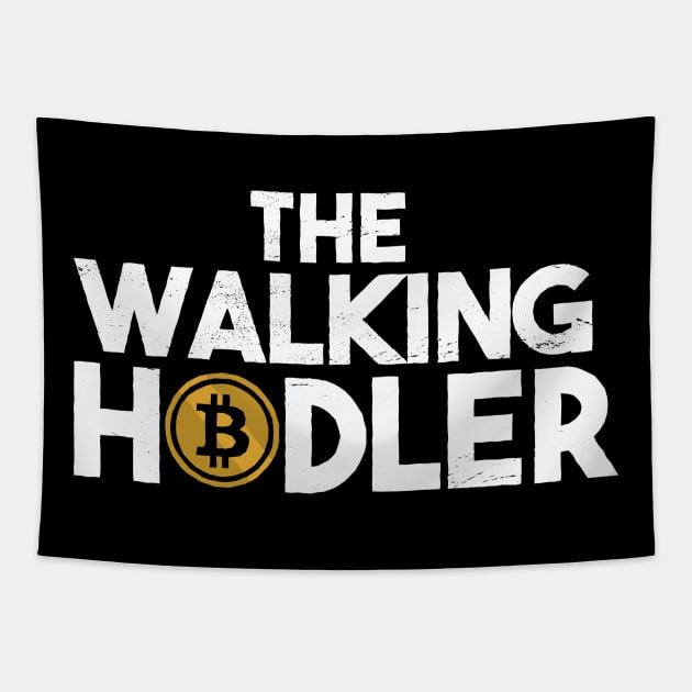 The Walking Hodler, Bitcoin Tapestry by EquilibriumArt