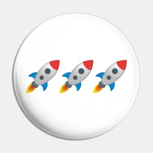 Rocket Emoji Pin