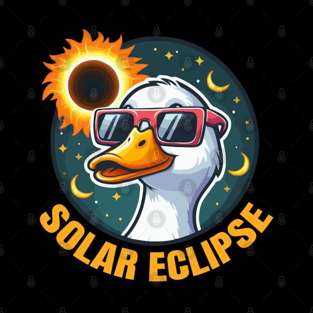 Solar Eclipse Duck With Sunglasses by MoDesigns22 