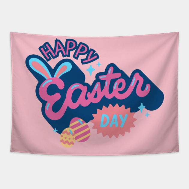 Happy Easter Day Tapestry by ChasingTees
