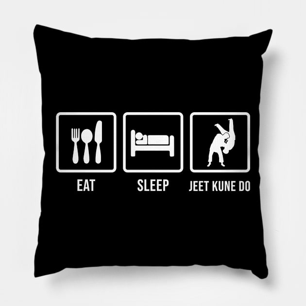 Eat sleep Jeet kune do Pillow by Periaz