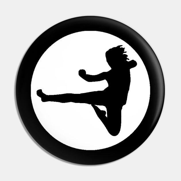 Jump Kick Icon Pin by NovaOven