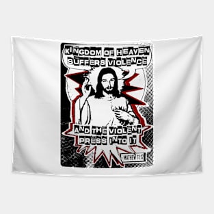 Kingdom of Heaven Jesus is King T shirt Tapestry