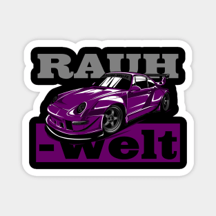 Rauh Welt Begriff Purple Magnet