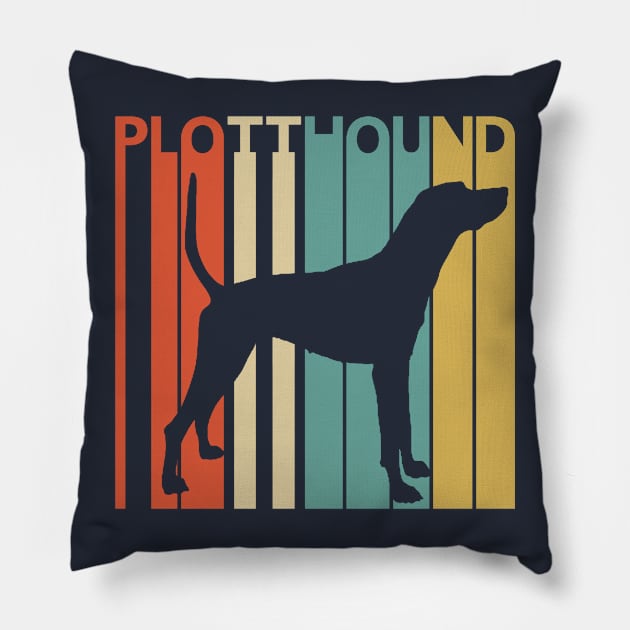 Vintage 1970s Plott Hound Dog Owner Gift Pillow by GWENT