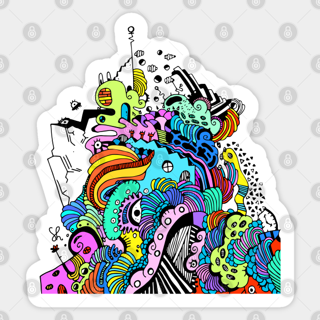 Candy Glacier - Colorful - Sticker