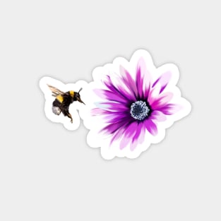 Blume und Hummel Magnet