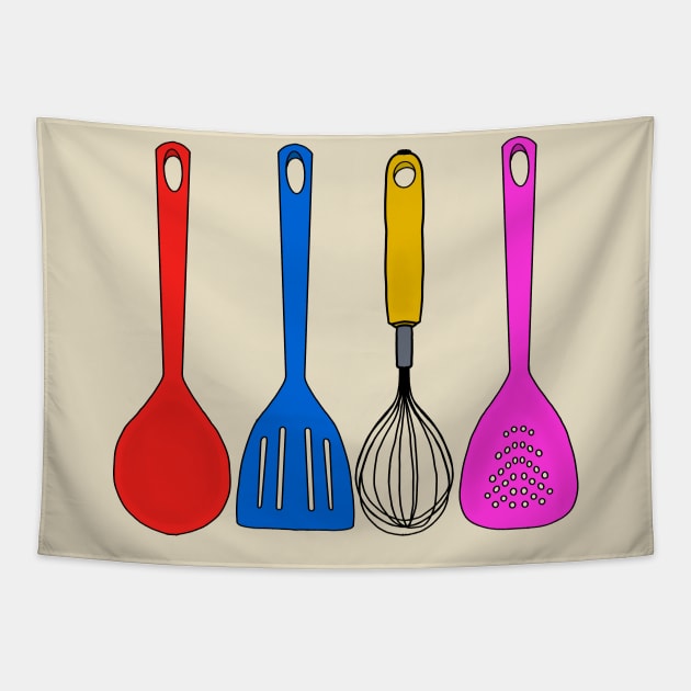 Household utensils for kitchen Tapestry by DiegoCarvalho