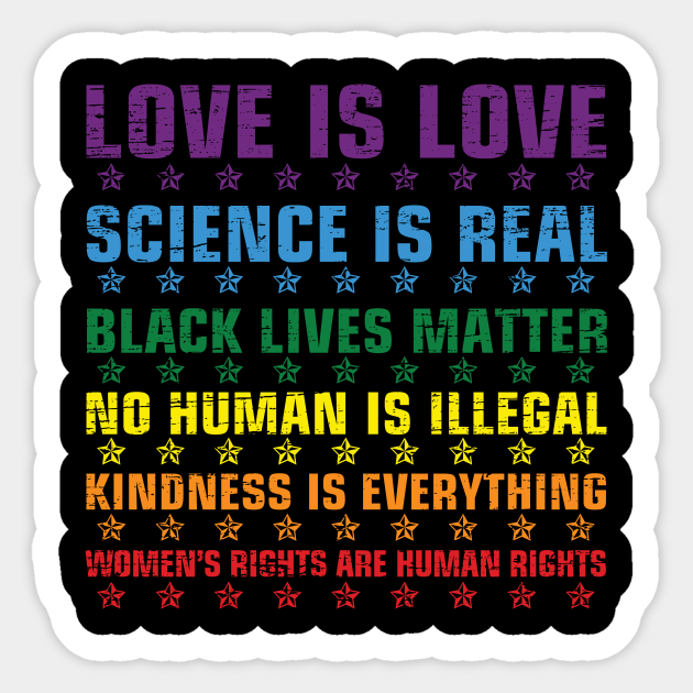 Science Is Real Black Lives Matter - Science Is Real Black Lives Matter - Sticker
