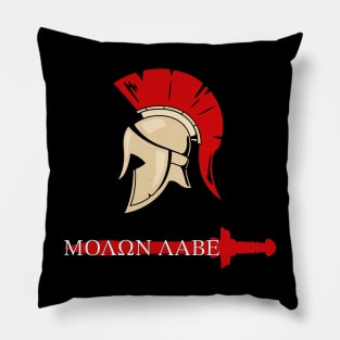 Spartan Molon Labe Sword Pillow
