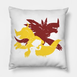 Digital Monsters Pillow