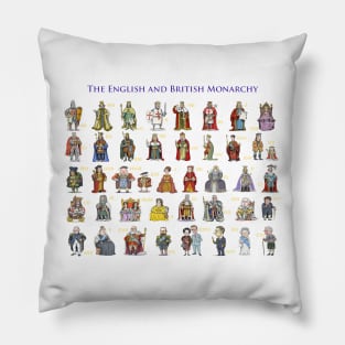 The English and British Monarchy Pillow