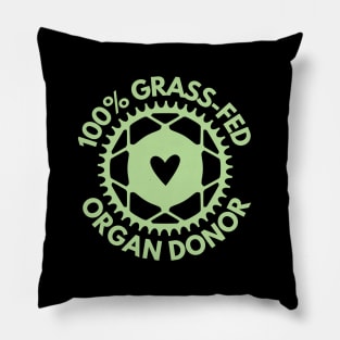 100% Grass Fed Organ Donor - Green Pillow