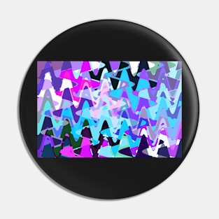 Electric waves, tech abstraction in vibrant colors Pin