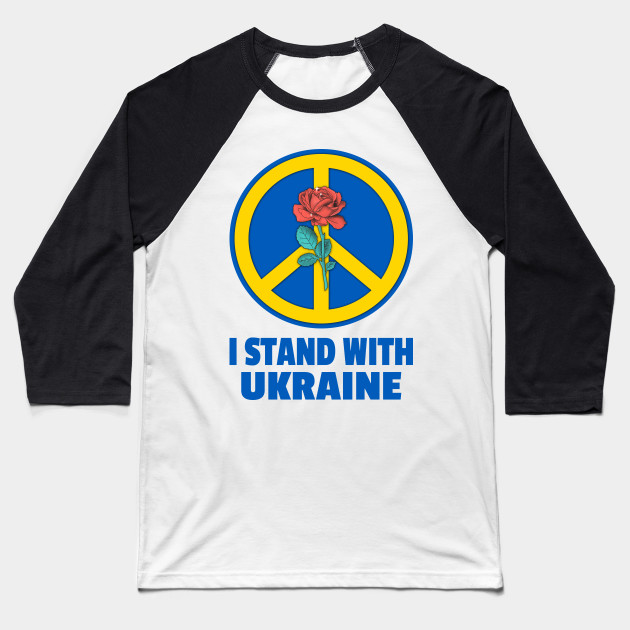 I Stand With Ukraine  Baseball Tee