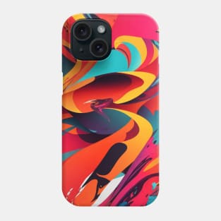 Abstract Reverie - Exploring the Canvas of Imagination Phone Case