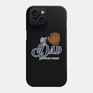 Best Dad baseball champ Phone Case