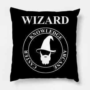 Wizard Fantasy RPG Class Hat and Beard Pillow