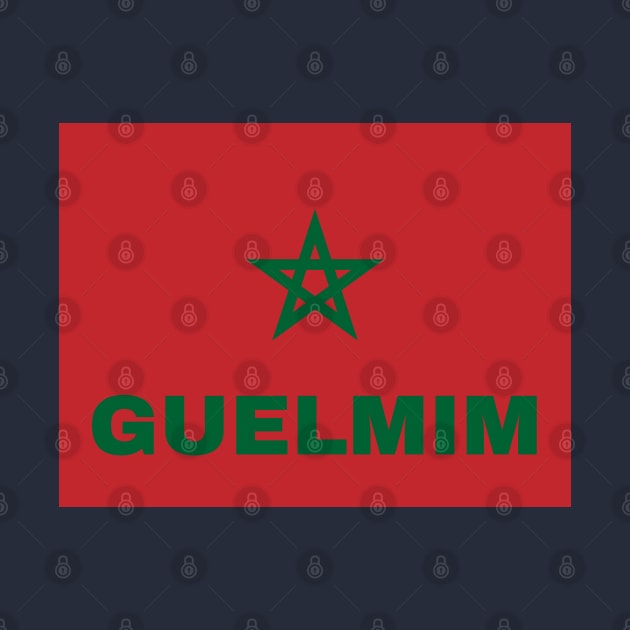 Guelmim City in Moroccan Flag by aybe7elf