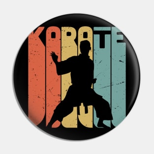 Retro Karate, Karate lover gift idea , karate fan present, martial arts Pin