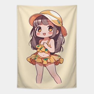 Cute anime girl in bikini Tapestry
