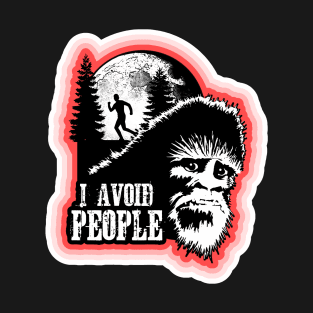 I Avoid People Social Distancing Bigfoot Funny Sasquatch 6 Feet Safe T-Shirt